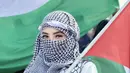 Shella juga menunjukkan dukungannya untuk Palestina dengan mengikuti gerakan ‘Bela Palestina’ di monas, Jakarta (5/11/2023). [Instagram/ ShellaSaukia]