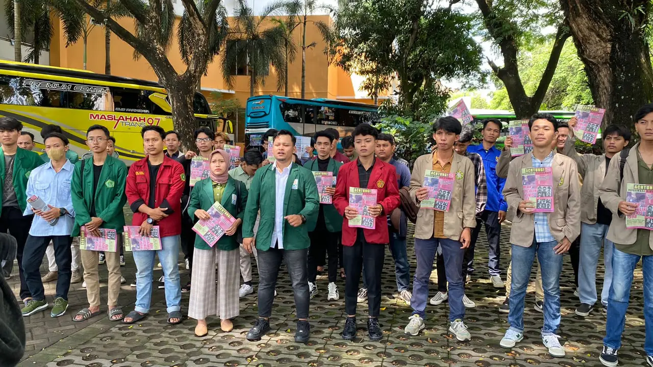 Aliansi Jaga Demokrasi (AJD) menggelar Aksi Selebaran 11.11 yang dilakukan di Univesitas Islam Negeri (UIN) Sunan Kalijaga Yogyakarta, Daerah Istimewa Yogyakarta (DIY) tepat pada pukul 11.00 WIB, Kamis (11/1/2024) (Istimewa)