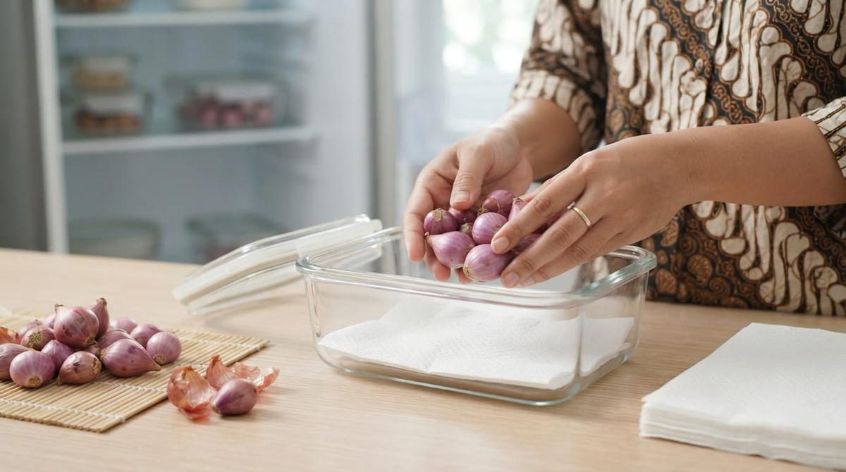 Cara Menyimpan Bawang Merah Kupas Agar Tidak Cepat Busuk dan Tetap Segar