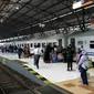 Suasana di Stasiun Purwokerto menjelang masa angkutan lebaran 2018. (Foto: Liputan6.com/Muhamad Ridlo)