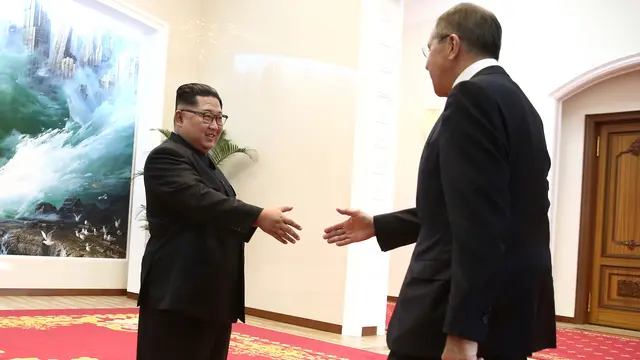 Usai Utus Perwakilan ke AS, Kim Jong-un Terima Menlu Rusia