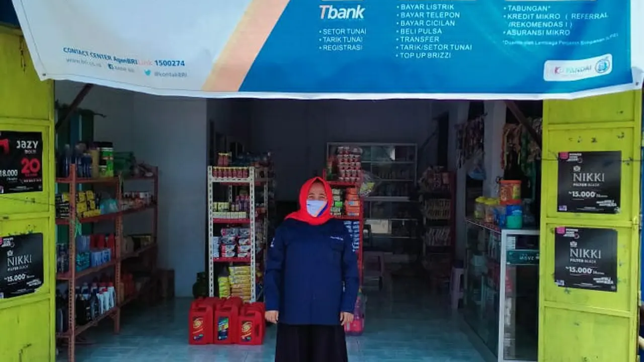 Agen BRILink Nur Laela di Pulau Jampea, Selayar, Sulawesi Selatan. Istimewa
