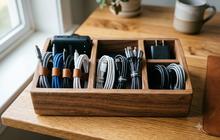 10 Ide Penyimpanan Charger Tanpa Membuat Kamar Terlihat Penuh Kabel, Bikin Lebih Rapi