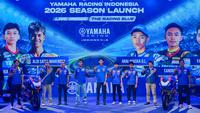 PT Yamaha Indonesia Motor Manufacturing (YIMM) resmi memperkenalkan barisan tempur mereka untuk menghadapi musim balap 2026 di Black Owl, Jakarta Utara pada Jumat (27/2/2026). (Dok Yamaha Indonesia)