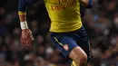 6. Kieran Gibbs, bek kiri asal Inggris ini hanya menjadi bayang-bayang dari Nacho Monreal di Arsenal, hal itu kemungkinan akan membuatnya minta segera dilepas ke klub lain. (AFP/Paul Ellis) 