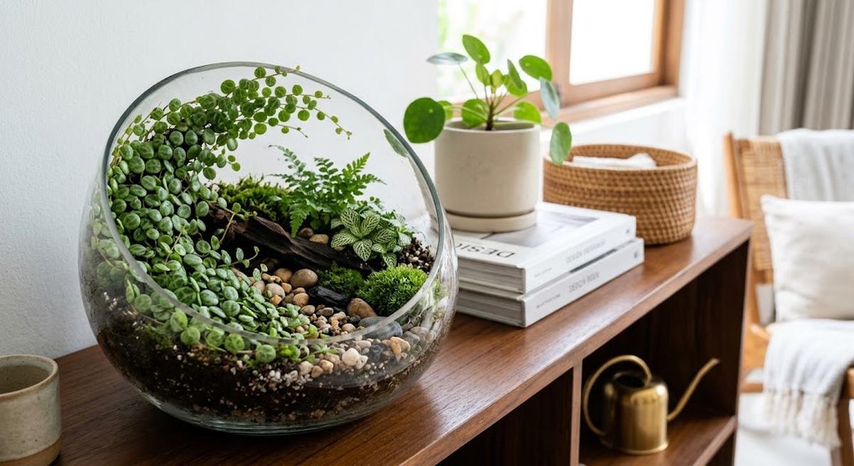 Tanaman Hias Berdaun Kecil yang Cocok untuk Terarium Terbuka