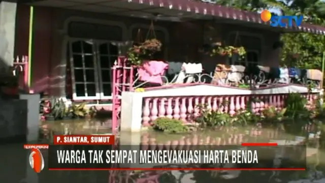 Sistem Drainase Buruk, 10 Rumah di Pematangsiantar Terendam Banjir
