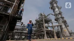 PT Kilang Pertamina Internasional (KPI) melalui proyek Refinery Development Master Plan (RDMP) Balongan berhasil meningkatkan kapasitas pengolahan dari 125 ribu per hari menjadi 150 ribu barrel perhari. (Liputan6.com/Angga Yuniar)
