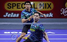 FOTO: Ganda Putra Indonesia Sabar/Reza Lolos ke Final Indonesia Open 2025