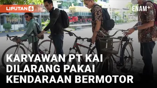 VIDEO: Lestarikan Lingkungan, PT KAI Daop 8 Surabaya Larang Pegawai Gunakan Kendaraan Bermotor