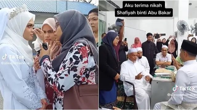 Pasangan Ini Melangsungkan Akad Nikah Pakai Bahasa Isyarat, Penuh Haru Bahagia