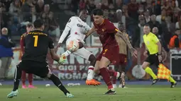 Gol semata wayang Roma diciptakan oleh Edoardo Bove di menit ke-62. (AP Photo/Gregorio Borgia)