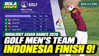 Highlight Golf Beregu Putra Indonesia di Asian Games 2026, Bertahan di Posisi 9 Usai Round 3