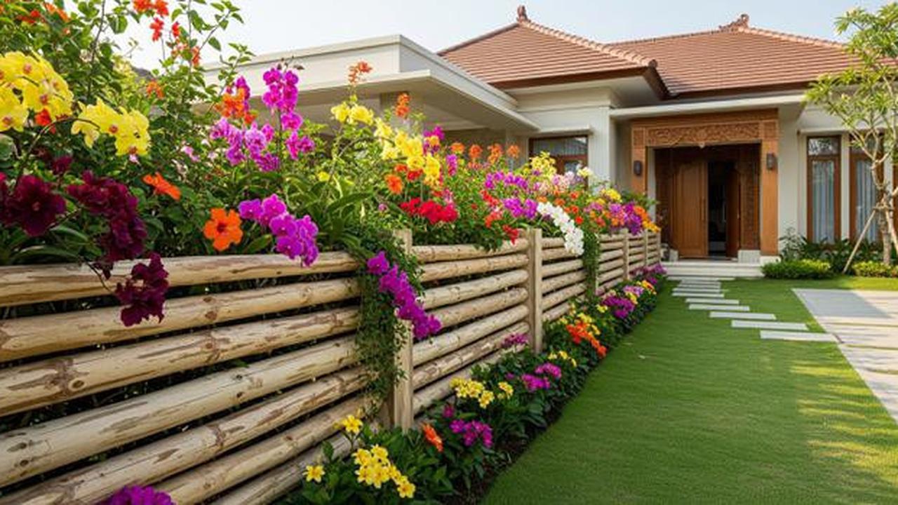 8 Inspirasi Desain Pagar Taman Bunga yang Bikin Halaman Rumah Makin Estetik