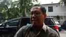 Plt Ketum PSSI Joko Driyono alias Jokdri bersiap menjalani pemeriksaan lanjutan sebagai tersangka kasus dugaan skandal pengaturan skor pertandingan bola liga 2 dan liga 3 Indonesia di Polda Metro Jaya, Jakarta, Kamis (21/2). (Merdeka.com/Imam Buhori)