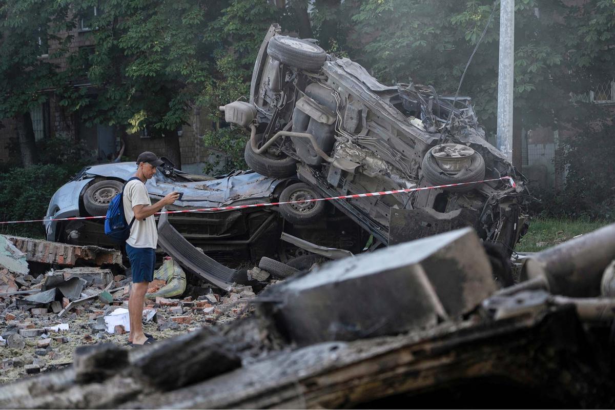 FOTO: Ledakan Mengguncang Kyiv, Rusia Luncurkan Serangan Udara Skala Besar