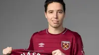 Samir Nasri resmi menjadi pemain West Ham United pada 1 Januari 2019. (Twitter West Ham United)