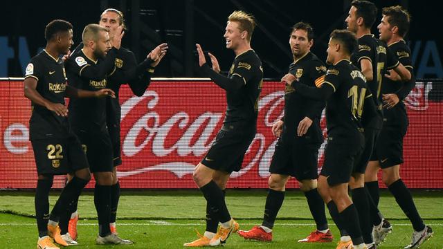 Foto Liga Spanyol: Ansu Fati Kembali Cetak Gol, Barcelona Hajar Celta Vigo 3-0