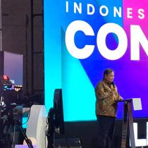 Menteri Koordinator Bidang Perekonomian, Airlangga Hartarto  dalam Indonesia Connect Outlook 2026, di The Hall Senayan City, SCTV Tower, Jakarta. (Liputan6.com/Arief)