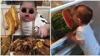 Potret Lucu Anak-anak Saat Makan Ini Bikin Gemes (sumber:Instagram/@babygaul)