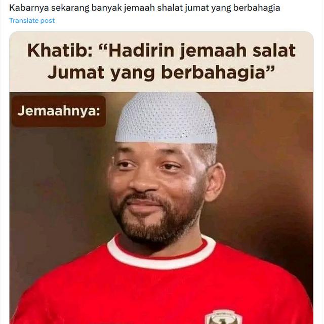 6 Meme 'Hadirin Jamaah Shalat Jumat yang Berbahagia' Ini Kocak, Jadi Andalan