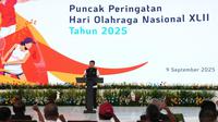 Wamenpora Taufik Hidayat saat Haornas 2025 (Dok Kemenpora)