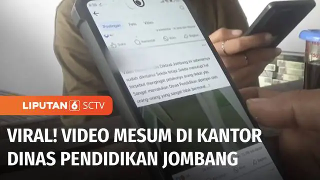 Beredarnya video asusila yang diduga dilakukan ASN Kabupaten Jombang, Jawa Timur, di media sosial membuat Penjabat Bupati Jombang mengambil tindakan tegas. Dua orang yang diduga berada di dalam video itu dicopot dari jabatannya.