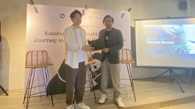 Konferensi Pers Bobobox x Kwala Journey to Well Being Calm in Cocoon, Jakarta Selatan, Selasa, 31 Oktober 2023.
