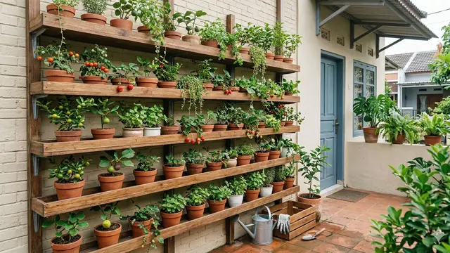 Tips Menata Kebun Buah Mini di Rumah Type 27 (Foto: Gemini AI)