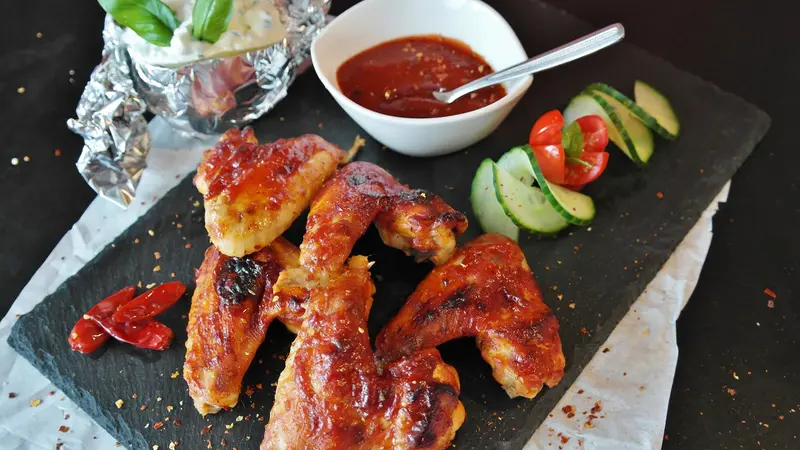 Spicy chicken wings