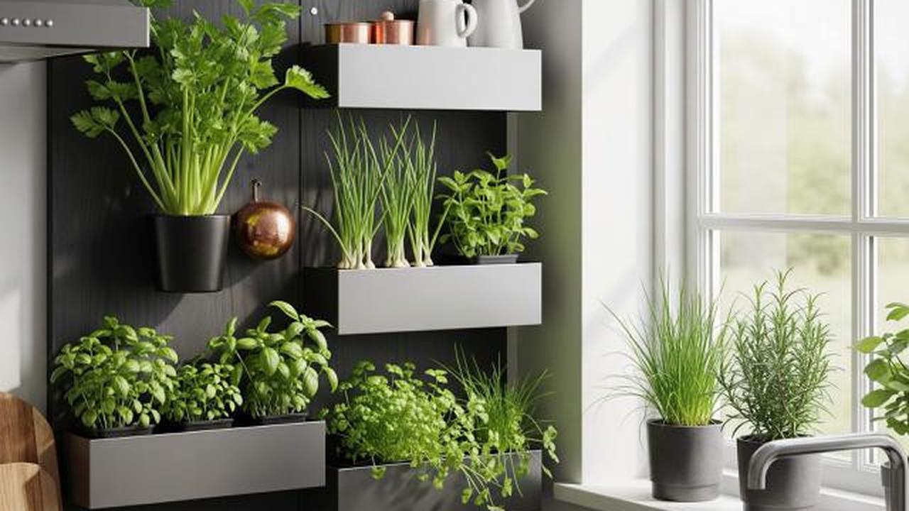 7 Kebun Sayur dan Herbal Pakai Rak Susun Dinding Rumah, Panen Segar Setiap Hari