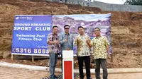 PT Graha Nuansa Hijau meresmikan rumah contoh cluster Flower Garden sekaligus menggelar ground breaking Sport Club di perumahan ini..
