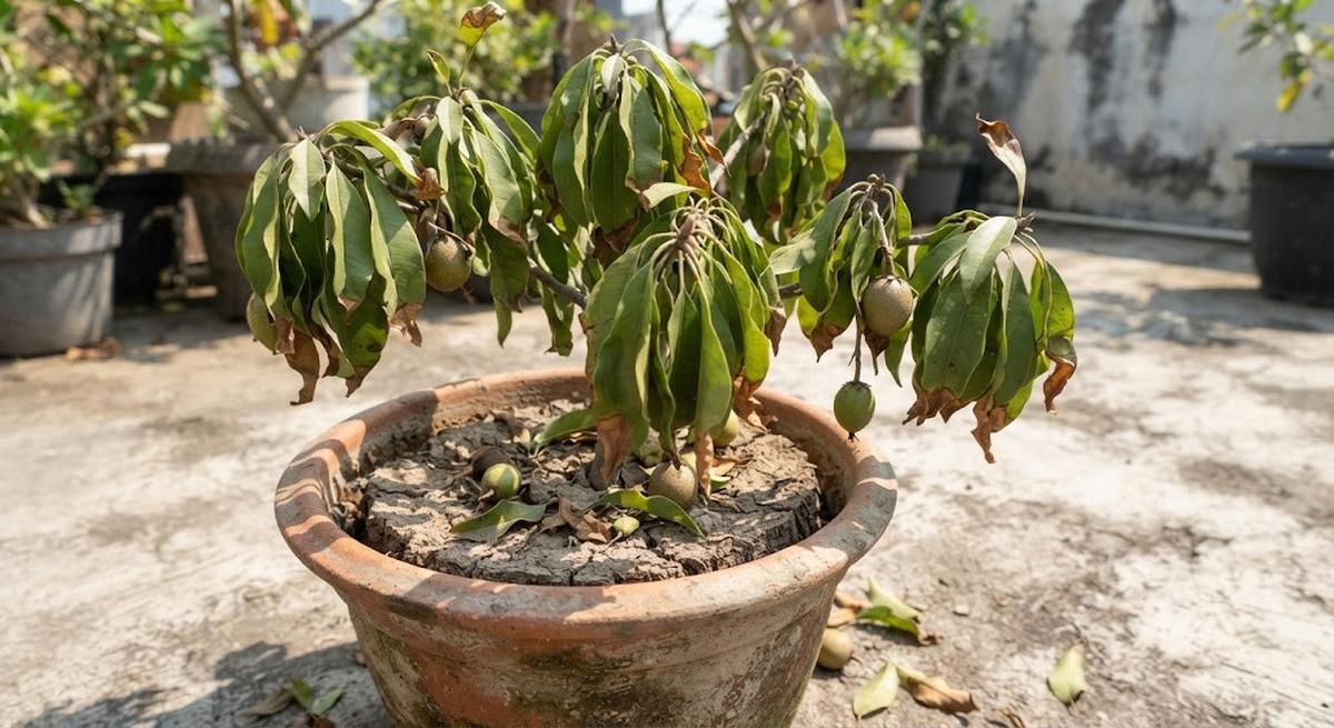 Penyebab Tanaman Buah dalam Pot Tiba-Tiba Layu