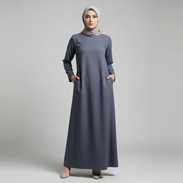 Model Gamis Formal untuk ke Kantor Anti Gerah