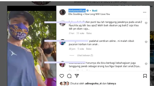 Stefan William bersama Ria Andrews sang kekasih (Foto: Instagram stefannwilliam)
