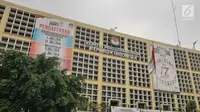 Gedung Komisi Pemilihan Umum (KPU) RI, Jalan Imam Bonjol, Jakarta. (Liputan6.com/Herman Zakharia)