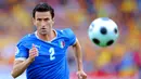 Christian Panucci. Bek kanan Timnas Italia ini berusia 35 tahun, 2 bulan dan 10 hari saat bermain di laga perempatfinal Euro 2008 menghadapi Spanyol, 22 Juni 2008. Pada Agustus 2010 ia pensiun dengan mencatat 57 caps bersama Timnas Italia dengan mencetak 4 gol. (AFP/Pierre-Philippe Marcou)