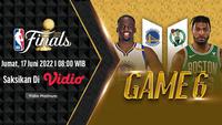 Link Live Streaming NBA 2022 Final Game Keenam di Vidio, Warriors Siap Mengunci Gelar Juara. (Sumber : dok. vidio.com)