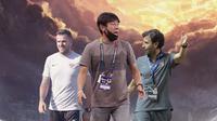 Timnas Indonesia - Shin Tae-yong diapit Simon McMenemy dan Luis Milla (Bola.com/Adreanus Titus)