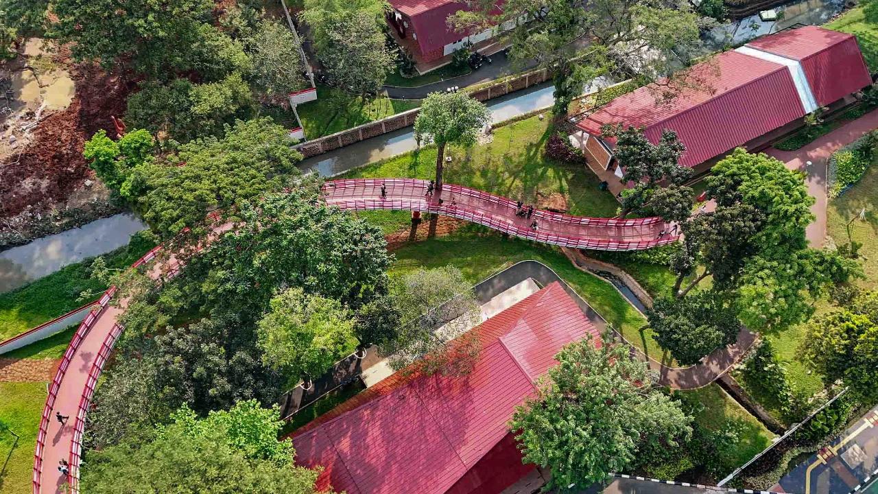 FOTO: Taman Bendera Pusaka Hadirkan Ruang Hijau Terpadu di Jakarta Selatan