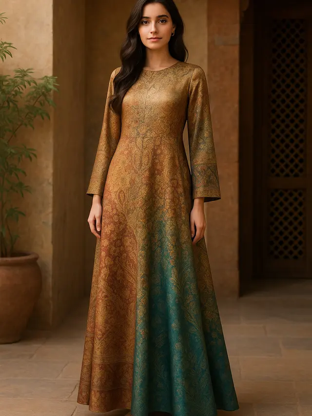 Model Gamis Armani Sutra Mewah untuk Acara Formal