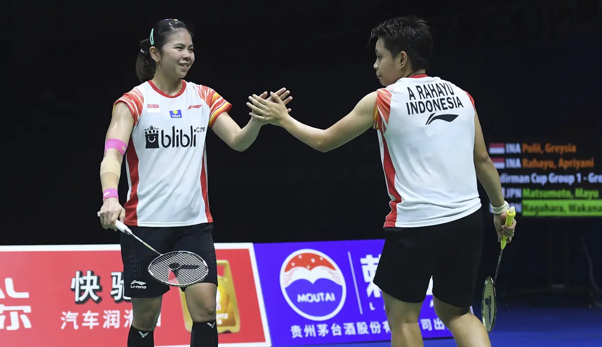 Kini, Greysia Polii menatap Olimpiade ketiganya bersama Apriyani Rahayu yang mulai dipasangkan sejak Mei 2017. Menempati Grup A bersama unggulan pertama dari Jepang, Yuki Fukushima/Sayaka Hirota. Keduanya diprediksi lolos dari fase grup menuju perempatfinal. (Foto: AFP/Wang Zhao)
