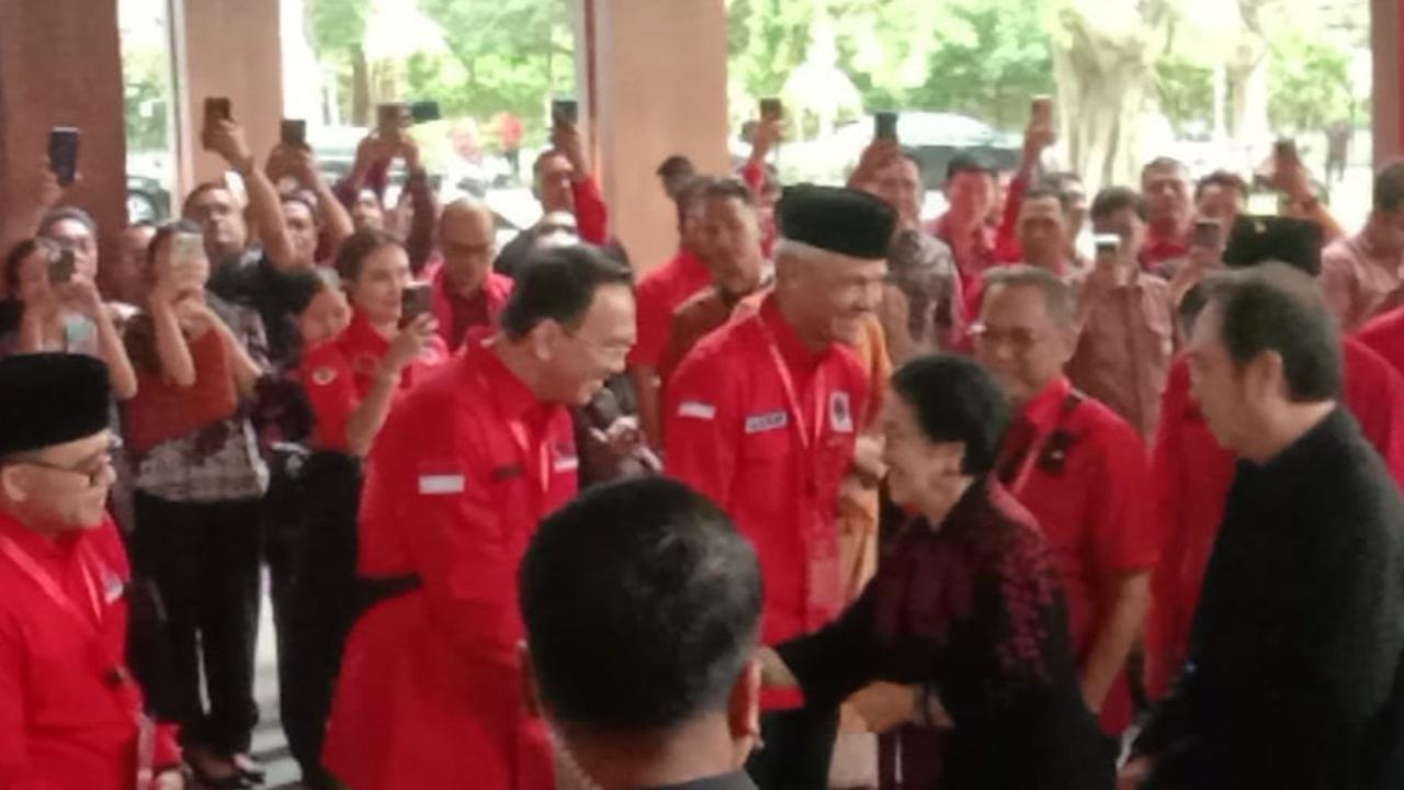 Megawati disambut Ahok hingga Ganjar hadiri Bimtek PDIP di Bali