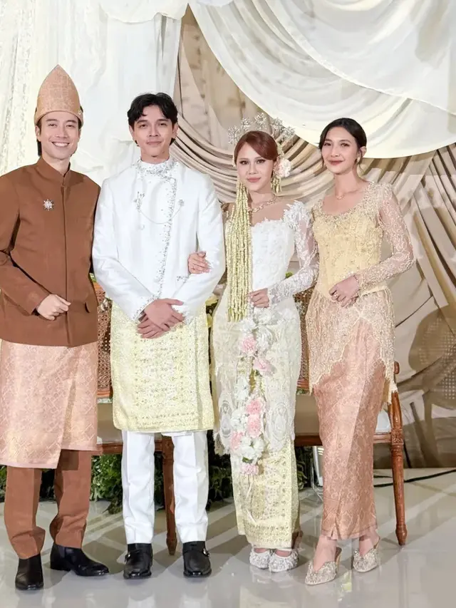 Sheila Dara Tampil dengan Rambut Panjang saat Hadir Resepsi Nadin Amizah dan Faishal Tanjung. [@vidialdiano]