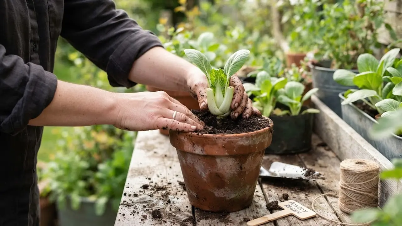 Cara Menanam Pakcoy dari Sisa Bonggol