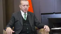 Presiden Turki Recep Tayyip Erdogan  (AP/Alexander Zemlianichenko)
