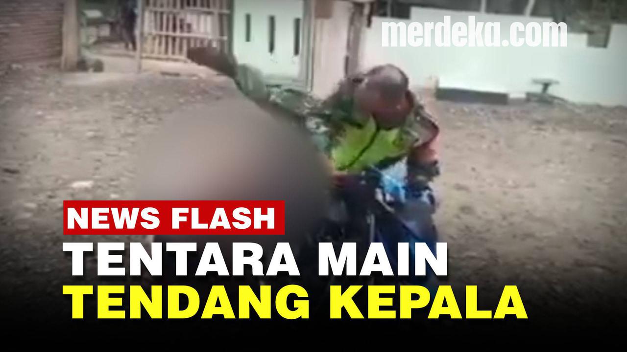 VIDEO: Anggota TNI Arogan Tendang Kepala Warga, Kupingnya Suruh Tempel Di Knalpot