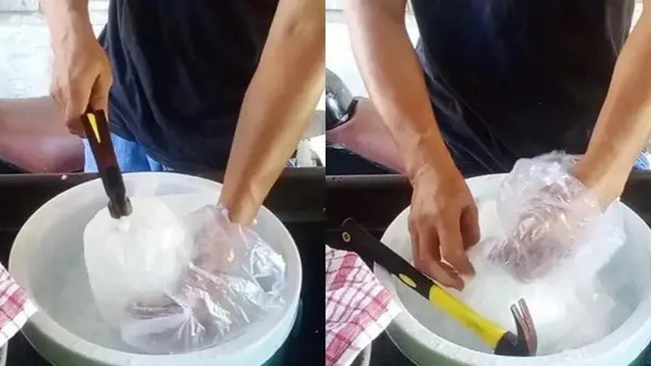 Cara Memecahkan Es Batu di Dalam Plastik, Praktis, Ampuh dan Tidak Berantakan