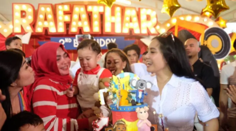 Perayaan ulang tahun Rafathar. (Instagram/therealransfamily)