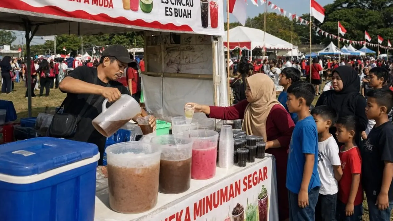 Ide Jualan di Dekat Lapangan Saat Lomba 17 Agustus